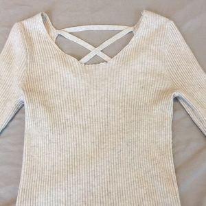 Cross Back Sweater